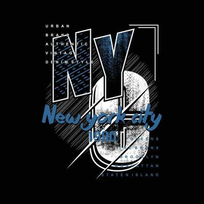 nyc text frame, graphic fashion style, t shirt design, typography vector, illustration