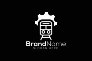 Trendy and Professional train logo design vector template