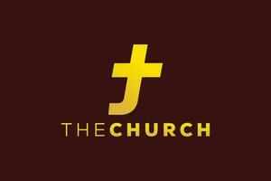 Trendy and Professional letter J church sign Christian and peaceful vector logo