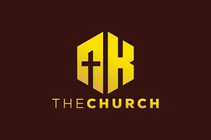 de moda y profesional letra norte Iglesia firmar cristiano y pacífico vector logo