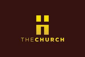 Trendy and Professional letter H church sign Christian and peaceful vector logo