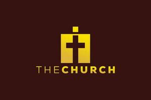 Trendy and Professional letter i church sign Christian and peaceful vector logo