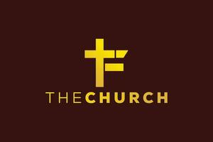 Trendy and Professional letter F church sign Christian and peaceful vector logo