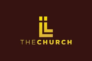 de moda y profesional letra l Iglesia firmar cristiano y pacífico vector logo