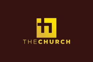 Trendy and Professional letter H church sign Christian and peaceful vector logo