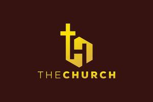 Trendy and Professional letter H church sign Christian and peaceful vector logo