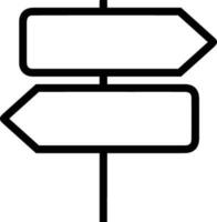 signpost direction icon symbol vector image. Illustration of the arrow information signboard guide destination design image. EPS 10