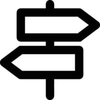 signpost direction icon symbol vector image. Illustration of the arrow information signboard guide destination design image. EPS 10