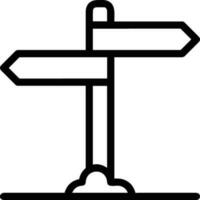 signpost direction icon symbol vector image. Illustration of the arrow information signboard guide destination design image. EPS 10