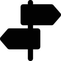 signpost direction icon symbol vector image. Illustration of the arrow information signboard guide destination design image. EPS 10