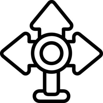 signpost direction icon symbol vector image. Illustration of the arrow information signboard guide destination design image. EPS 10