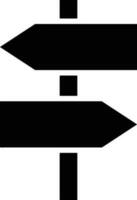 signpost direction icon symbol vector image. Illustration of the arrow information signboard guide destination design image. EPS 10