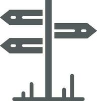 signpost direction icon symbol vector image. Illustration of the arrow information signboard guide destination design image. EPS 10