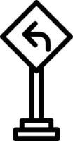 signpost direction icon symbol vector image. Illustration of the arrow information signboard guide destination design image. EPS 10