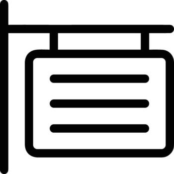 signpost direction icon symbol vector image. Illustration of the arrow information signboard guide destination design image. EPS 10