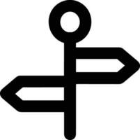 signpost direction icon symbol vector image. Illustration of the arrow information signboard guide destination design image. EPS 10