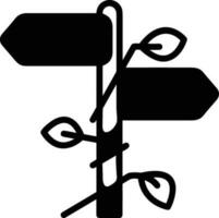 signpost direction icon symbol vector image. Illustration of the arrow information signboard guide destination design image. EPS 10