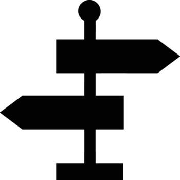 señalizar dirección icono símbolo vector imagen. ilustración de el flecha información letrero guía destino diseño imagen. eps 10