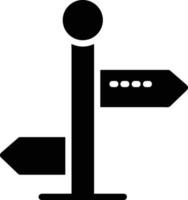 signpost direction icon symbol vector image. Illustration of the arrow information signboard guide destination design image. EPS 10