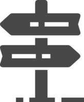 signpost direction icon symbol vector image. Illustration of the arrow information signboard guide destination design image. EPS 10