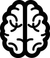 Brain idea symbol icon vector image. Illustration of the creative intelligence think design image