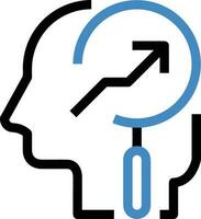 Brain idea symbol icon vector image. Illustration of the creative intelligence think design image