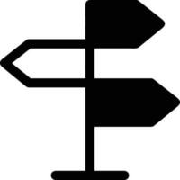 signpost direction icon symbol vector image. Illustration of the arrow information signboard guide destination design image. EPS 10