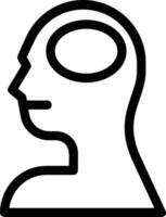 Brain idea symbol icon vector image. Illustration of the creative intelligence think design image