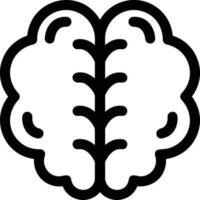 Brain idea symbol icon vector image. Illustration of the creative intelligence think design image