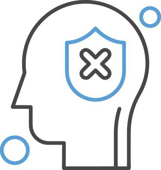 Brain idea symbol icon vector image. Illustration of the creative intelligence think design image