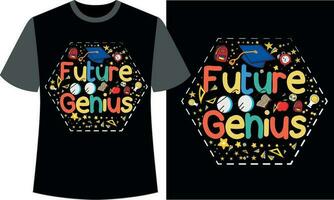 Future Genius,back to school design vector