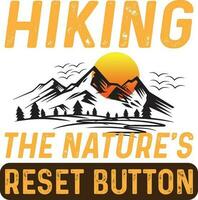 Hiking The Natures Reset Button vector