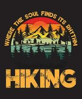 Where The Soul Finds Its Rhythm Hiking vector