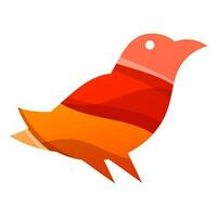 vector gradient bird  logo design