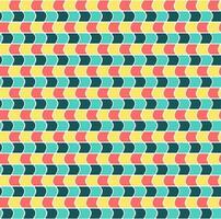 Abstract Geometry Wave Seamless Pattern vector