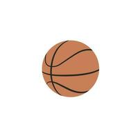 Basketball flat vector isolated on white background. Ball illustration for basketball. Sport supplies