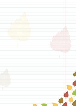 notebook sheet for notes with plant design vector