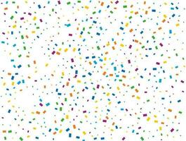Holiday Rectangular Confetti. Light Rainbow glitter confetti background. Colored festive texture. vector