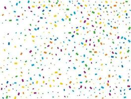 Holiday Rectangular Confetti. Light Rainbow glitter confetti background. Colored festive texture. vector