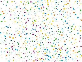 Holiday Rectangular Confetti. Light Rainbow glitter confetti background. Colored festive texture. vector