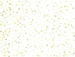 Luxury Gold Triangular Confetti Background. Vector illustration