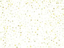 Luxury Gold Triangular Confetti Background. Vector illustration