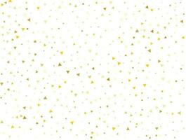 Luxury Gold Triangular Confetti Background. Vector illustration