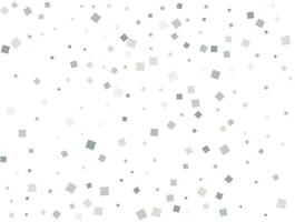 Gender neutral silver square confetti. Vector illustration