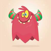 Funny cartoon monster. Vector illustration