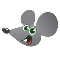 Cute cartoon mouse. Vector illustration isolated