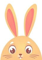 Happy Bunny rabbit cartoon. Vector illustration