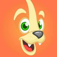 Cute funny fox face. Vector illustration isolated. Cartoon character for children books.