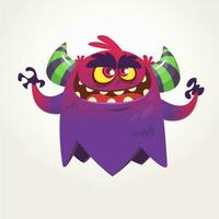 Funny cartoon monster. Vector illustration