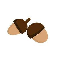 Wild Walnut Cartoon Illustration Vector Clipart Sticker